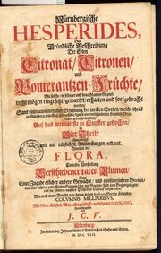 Nrnbergische Hesperides title page